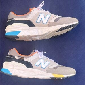 New Balance Gray and Blue Sneakers